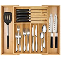 Lersgo Bamboo Expandable Silverware Holder Drawer Organizer only $16.99