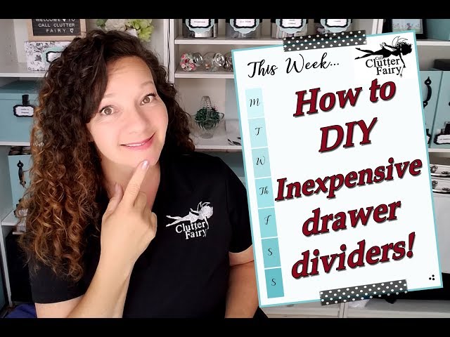 Need custom drawer dividers to stay organized and create homes for all of your things - but don't want to spend lots of money?? This easy and inexpensive DIY ...