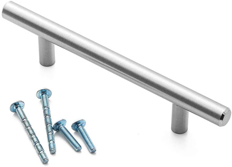 Euro Style Bar Cabinet Handle, Satin Nickel, 25 Pack Only $7.88