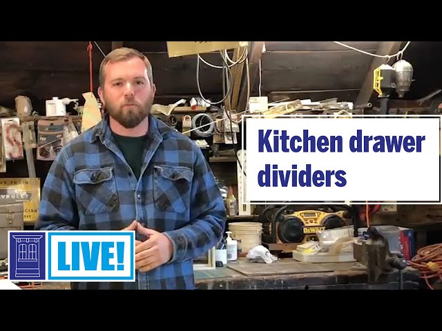 Ask This Old House carpenter Nathan Gilbert demonstrates how to build custom kitchen drawer dividers as part of This Old House: Live ...