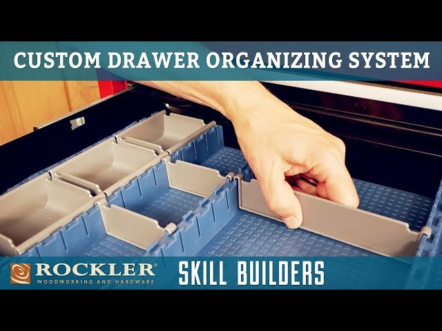 Organize any drawer—and keep it that way—with the Rockler Drawer Organizer System