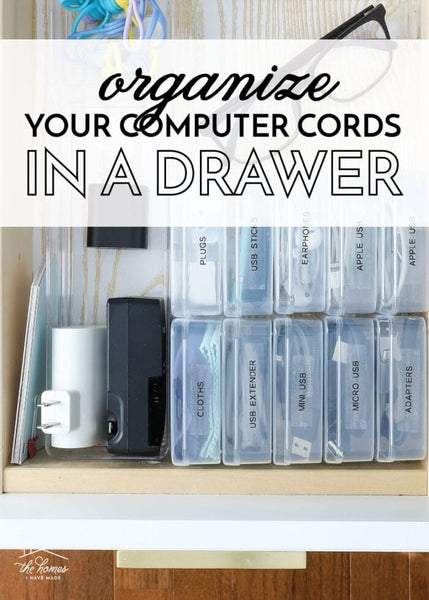 Raise your hand if you have a tangled hot mess of cords in your desk drawer or somewhere in your home?!? Yep – most of us do! But for the first time in ages…I don’t! Tired of rummaging through the mess day after day, I (finally!) took the 30 minutes...