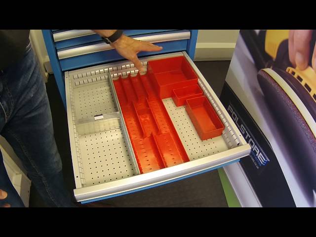 This video demonstrates the 3 types of internal drawer divider systems which fit into Polstore's tool storage cabinets