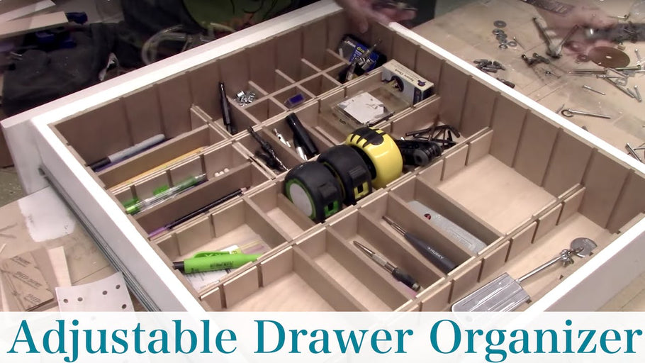 Building an adjustable drawer organizer so everything has it's own storage space