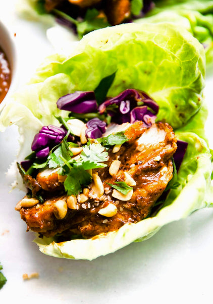 BBQ Asian Pork Lettuce Wraps