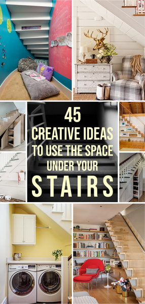 45 Creative Ideas to Use the Space Under Your Stairs