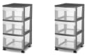 Sterilite Plastic 3-Drawer Cart 2-Pack for $22 + free shipping w/ $35