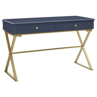 Linon Two-Drawer Campaign Desk only $155.00
