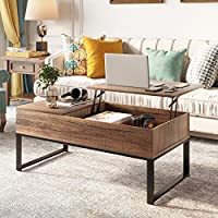 Yitahome Wood Lift Top Coffee Table with Side Drawer & Metal Frame only $95.99