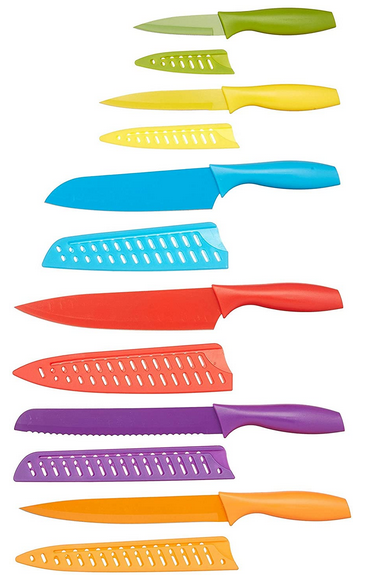 Colored Kitchen Knife Set