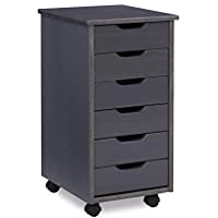Corinne Six Drawer Storage Rolling Cart. only $61.98