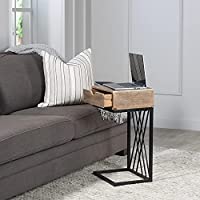 Hillsdale Kane Creek Wood and Metal C-Shaped Accent Table and Drawer only $39.00