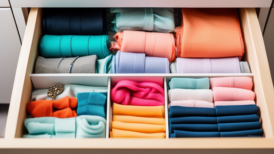 Tidy Drawers with Colorful Organizers