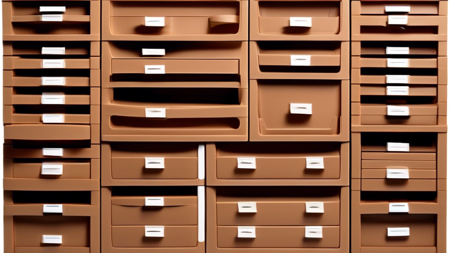 Versatile Brown Plastic Drawers