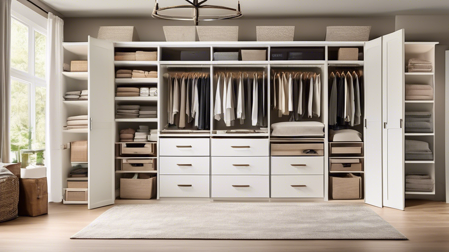 Bedroom Closet with Drawers: Maximize Space and Organization