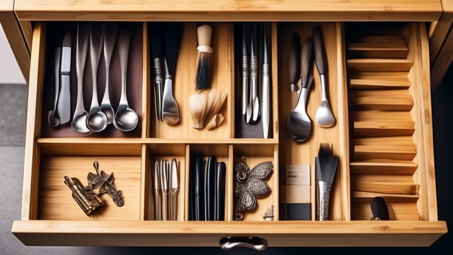 Bamboo Drawer Organizer: Tidy Up Your Clutter
