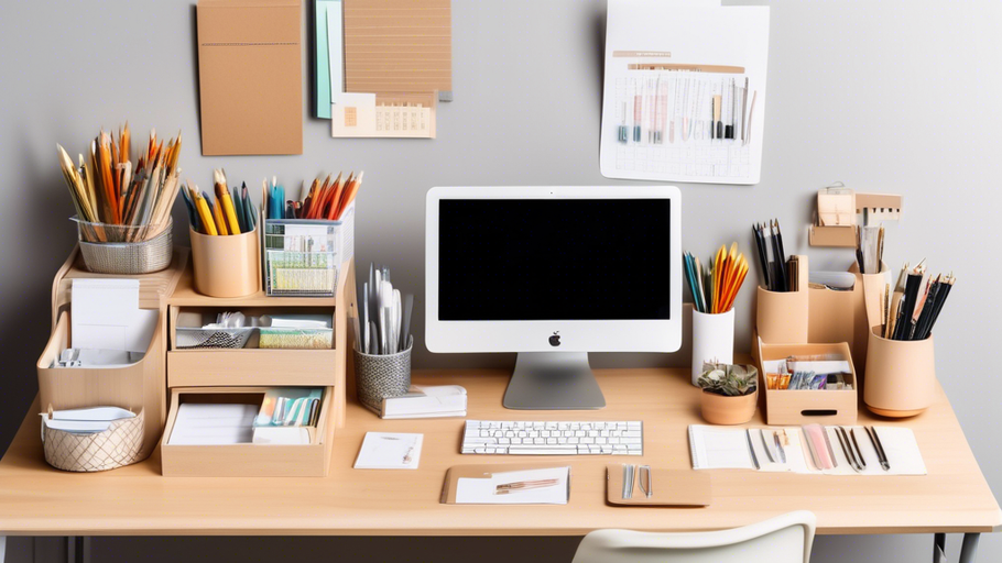 Decluttering with Container Store Desk Organizers