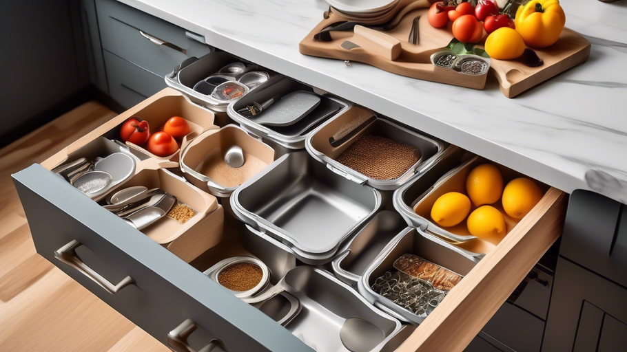 Maximize Storage with Adjustable Kitchen Drawer Organizers