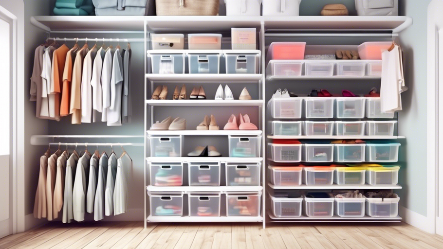 Maximize Space: Stacking Bins for Closet Organization