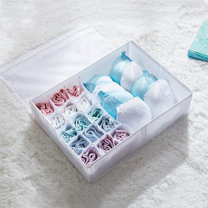 Solid Washable Socks Bras Underwear Organizer Storage Box