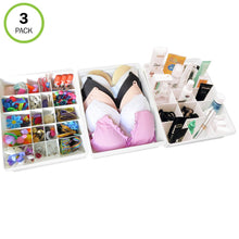 Load image into Gallery viewer, Evelots Drawer Organizers-21 Adjustable Dividers-Kitchen-Bathroom-Office