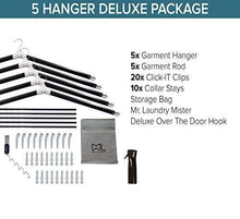 Load image into Gallery viewer, Select nice the laundry butler clothes drying rack hangers for laundry 5 extendable cascading hangers accessories for draping flat drying line drying of clothes and laundry laundry room deluxe