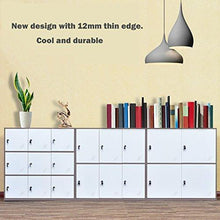 Load image into Gallery viewer, New 9 door metal locker office cabinet locker living room and school locker organizer home locker organizer storage for kids bedroom and office storage cabinet with doors and lock for cloth white