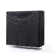 Load image into Gallery viewer, Cheap garment rack cover 59 large rolling rack cover only heavy duty z rack cover with 2 full strong zipper black wardrobe clothing rack cover clothes storage cover for dance costumes dress suits