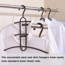 Load image into Gallery viewer, Best seller  upra shirt hangers space saving plastic 5 pack durable multi functional non slip clothes hangers closet organizers for coats jackets pants dress scarf dorm room apartment essentials
