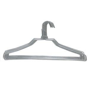 Organize with briausa heavy duty 100 pack coat hangers 18 inch length 11 5 gauge thickness galvanized metal wire standard clothes hangers