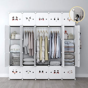 Save yozo modular closet portable wardrobe dreeser organizer clothes storage organizer chest of drawers cube shelving for teens kids diy furniture white 8 cubes