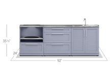 Load image into Gallery viewer, Outdoor Kitchen Aluminum 3 Piece Cabinet Set