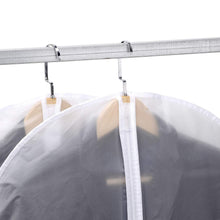 Load image into Gallery viewer, Latest skyugle clear garment bags dress cover 24 x 54 breathable hanging clothes storage protector for dance costumes suit coat plastic garment cover with sturdy zipper 7 pack