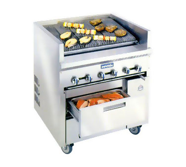 Imperial IR48ABR-SC-XB Restaurant Series Sizzle 'N Chill Range, gas, 48
