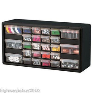 (4) ea Akro Mils 10726 26 Drawer Hardware Storage Organizer Cabinets